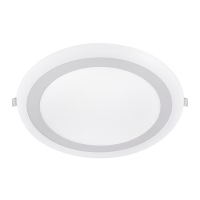 Панель светодиод. встр. круглая RLP-BL 24Вт 230В 4000К 1440Лм 245мм с подсветкой белая IP20  IN HOME