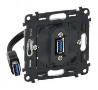 Legrand Valena Мех IN'MATIC Розетка USB с предварительно подключенным разъемом