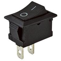 Клавишный переключатель YL-211-05 2 положения 1з ЧЕРНЫЙ TDM