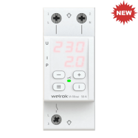 Реле напряжения с контролем тока welrok VI-50 red