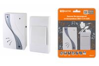 Звонок беспроводной на батарейках ЗББ-11/4-32М (32 мелодии, кнопка IP30, 2х1,5В ААА) TDM