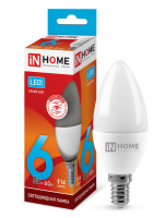 Лампа светодиодная LED-СВЕЧА-VC 6Вт 230В Е14 4000К 540Лм IN HOME