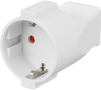 Кабельная розетка 2П+З  с з/ш 16А 250B белая TDM