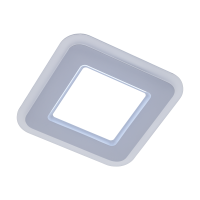 Настен-потолоч.светильник, HALO, квадрат, 17Вт, 2 сегмен.белого, 50000 ч