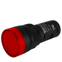 Лампа AD-16DS(LED)матрица d16мм красный 230В АС TDM