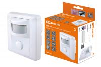 Датчик движения встраиваемый ДДВ-01 600Вт, 5-480с, 9м, 10+Лк, 120гр, IP20, TDM