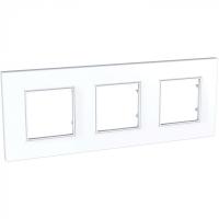 UNICA QUADRO Бел Рамка 3 места