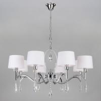 Светильник Bogate`s - 10127/8 хром/прозрачный хрусталь Strotskis Smart (10093/8)