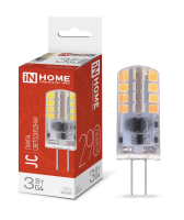 Лампа светодиодная LED-JC 3Вт 12В G4 4000К 290Лм IN HOME