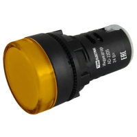 Лампа AD-22DS(LED)матрица d22мм желтый 24В AC/DC TDM