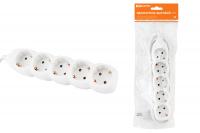 Удлинитель бытовой  У05  5 гнезд, 3 метра, с заземлением, ПВС  3х1мм2  16А/250В TDM