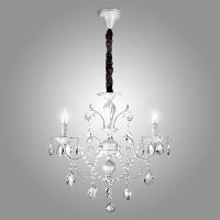 Светильник Хрусталь - 10064/3 белый с серебром Strotskis