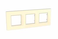 UNICA QUADRO Беж Рамка 3 места