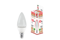 Лампа светодиодная FС37-10 Вт-230 В -3000 К–E14 Народная