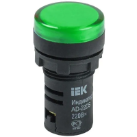 Лампа AD22DS(LED) матрица d22мм зеленый 230В IEK