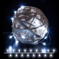 Гирлянда бытовая электрическая нить - 400-006 белый 3м IP20