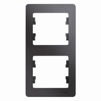 GLOSSA Графит Рамка 2-ая, вертикальная