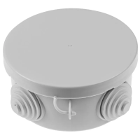 Коробка распаячная ОП D85х40мм, крышка, IP54, 4вх.  инд. штрихкод TDM