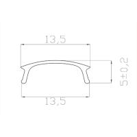 Рассеиватель для профиля матовый 16, 2м REXANT