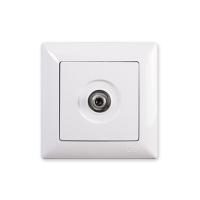 Розетка TV проходная Белая