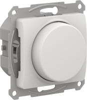 GLOSSA Белый Светорегулятор (диммер) повор-нажим, LED, RC, 400Вт, мех.