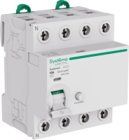 Systeme Electric Systeme9 Выключатель дифференциального тока (ВДТ) 40A 4P 30мА Тип-AC 400В