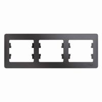 GLOSSA Графит Рамка 3-ая, горизонтальная