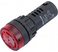 Сигнализатор звуковой AD22-22M/r23 d22 мм (LED) индикация 24В DC/AC красный TDM
