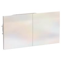 AtlasDesign Жемчуг Розетка 2-ая с/з со штор.со сдвиж. крышк, 16А, в сборе,