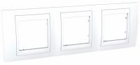 РАМКА 3-постовая, горизонтальная, БЕЛЫЙ UNICA ХАМЕЛЕОН 