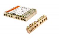 Шина "N" нулевая 6х9мм 8/1 (8групп/крепеж по центру) TDM