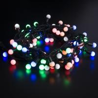 Гирлянда бытовая электрическая нить - 400-103 мульти с эффектом мерцания 10м IP65