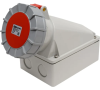 Розетка наружной установки IP67 63А 3Р+РЕ 380В TDM