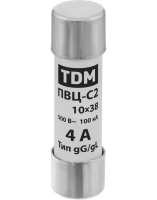 Плавкая вставка ПВЦ-С2 10х38 4А TDM