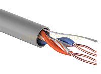 Кабель витая пара REXANT UTP 2PR 24AWG, CAT5e, бухта 305 м, серый
