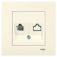 Розетка tf (телефон) (Крем) KARRE