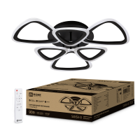 Светильник светод. ELEGANT SANSA-B 90Вт 230В 3000-6500K 7000Лм 650х650х130мм пульт ДУ черн IN HOME