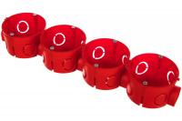 Коробка установочная безгалогенная(HF) 68х42 с саморезами (224шт/кор) Промрукав