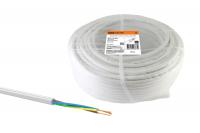 Провод ПВС 3х0,75 ГОСТ (100м), белый TDM
