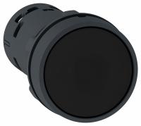 XB7 Кнопка 22мм черная с возвратом 1НО