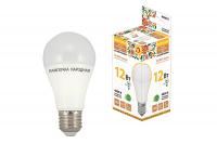 Лампа светодиодная НЛ-LED-A60-12 Вт-230 В-4000 К-Е27, (60х108 мм), Народная