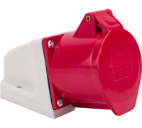 Розетка 125 стационарная 3Р+РЕ+N 32А 380В IP44 TDM