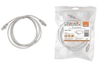 Патч-корд народный U/UTP Cat 5e 4PR 24AWG PVC, литой 2 м, серый TDM