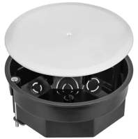 Коробка распаячная СП D103х50мм, крышка, метал. лапки, IP20, TDM