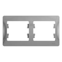 GLOSSA Алюминий Рамка 2-ая, горизонтальная