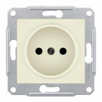 SEDNA Беж Розетка б/з, 16А, 250В