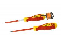 Отвертка шлицевая диэлектрическая тип SL5х125, серия "ЭкспертЭлектрик" TDM