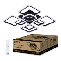 Светильник светод. ELEGANT ARIS-B 120Bт 230В 3000-6500K 8400Лм 590х590х130мм пульт ДУ черн IN HOME