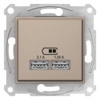 SEDNA Титан USB Розетка, 2,1А (2x1,05А)