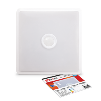 Светильник светодиодный СПБ-2Д-КВАДРАТ 14Вт 230В 4000К 1100лм 190мм с датчиком движения белый LLT